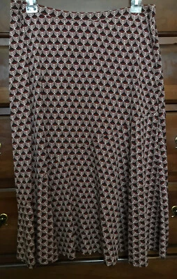 Falda East 5th Naranja Estampado Mediana Foto 1 de 4