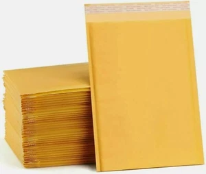 Kraft Bubble Mailers Padded Shipping Protection Envelopes Bubble 4x7 - Picture 1 of 1