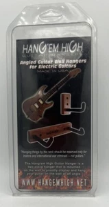 Hang'em High Guitar Hanger Angled Wall Mount Weathered Gray w/ Bonus Hanger - Picture 1 of 2