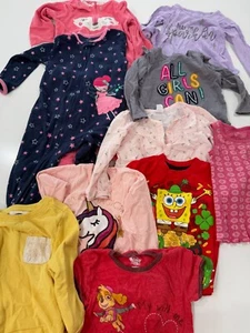 10 Piece Size 2T Infant Girl Mixed Bundle Clothes - Picture 1 of 11
