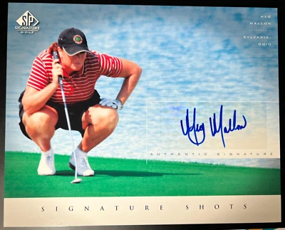 2004 UD SP Golf Signature Shots Meg Mallon Autograph 8X10 Photo Auto LPGA - Image 1 of 2