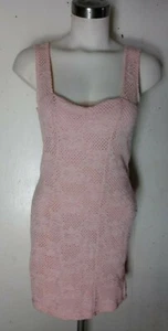 RARE VINTAGE Charlotte Russe Womens Juniors sz S pink Crochet Lace Layer Dress  - Picture 1 of 5