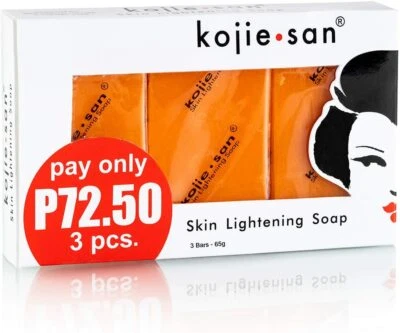 Genuine 3X65g Kojie San Kojic Acid Soap Bars Skin Lightening Kojiesan Whitening
