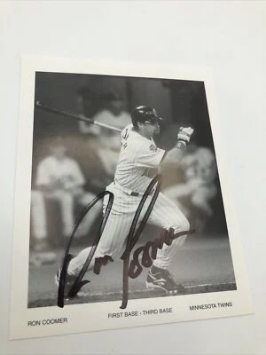 Minnesota Twins RON COOMER autographed 4x5 Team Issue Photo MRC ** - Image 1 of 3