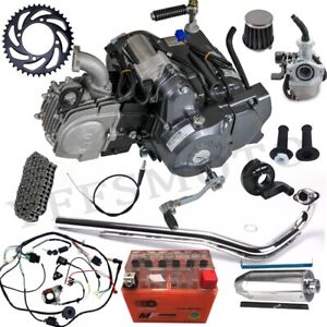 Lifan 125cc Engine Motor Kit w/Battery for Z50A CRF50 CT90 CT70 CT90 Trail 140cc