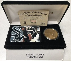 Frank Thomas CHICAGO WHITE SOX Highland (24K) Gold Plated Mint Coin & Phone Card - Picture 1 of 1