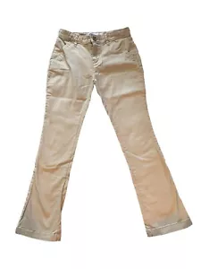 Old Navy School Uniform Pants Girls Size 14 Khaki Adjustable Waist Boot Cut - Picture 1 of 5