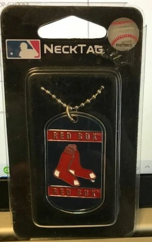 BOSTON RED SOX Neck Tag - Engraveable Cover