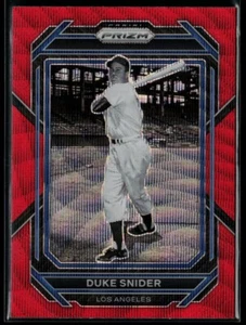 2023 Panini Prizm Prizms Red Ice #266 Duke Snider - Picture 1 of 2