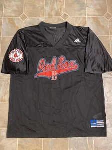 VTG Adidas 2003 Boston Red Sox Nomar Garciaparra Black mesh jersey Mens Large L - Picture 1 of 4