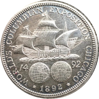 1892 Columbian Exposition Commemorative Silver Half Dollar GEM BU+++ VP433 - Image 1 of 2