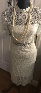 Lulus Remarkable Mint Green Lace Short Sleeve Midi Dress Small - Picture 1 of 5