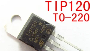 TIP120 Transistor Singolo Bipolare (BJT), NPN, 60 V, 65 W, 5 A, 1000 hFE - Imagen 1 de 1