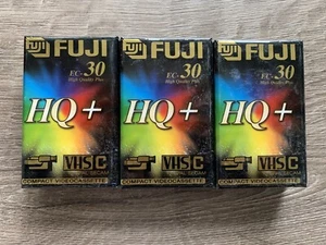 3 szt. FUJI HQ+ 30 VHS-C Kaseta Pusta kaseta - NOWA! - Zdjęcie 1 z 3