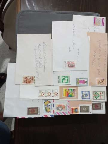 Lot of 15 stamped envelopes from Tunisia Cover
