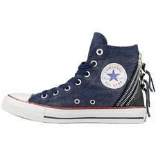 navy blue converse trainers