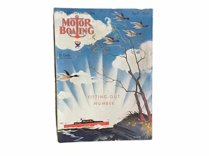 Motor Boating Magazine April 1934 The Yachtsmen's Mag Art Deco Cover VTG NRA - Picture 1 of 4