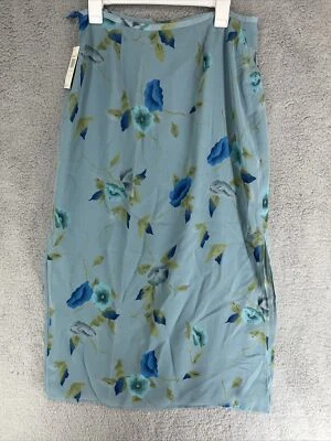 Юбка Rafaella женская большая боковая на молнии средней длины с цветочным рисунком с двойными боковыми прорезями - Изображение 1 из 4