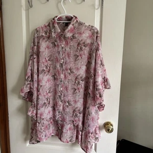 ๐ธ Floral Summer Shirt by QED London ๐ธ - Picture 1 of 8