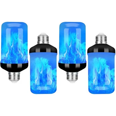 E26 Base Flame Simulation Bulbs - Blue LED Light, Perfect for Seasonal Decor - Image 1 of 4