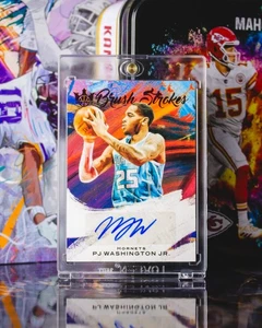 2020-21 Panini Court Kings Brush Strokes #BR-PJW PJ Washington Autografo /49 - Foto 1 di 2