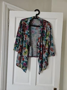 Per Una Bolero Cardigan Size 14 Floral - Picture 1 of 5