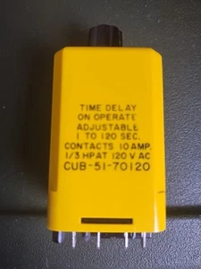 CUB-51-70120 Potter & Brumfield Time Delay Relay, New w/out Box - Picture 1 of 13