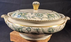 Vntg Royal Tettau Manheim Round Covered Vegetable SERVING Bowl w/Lid VERY RARE - Picture 1 of 11