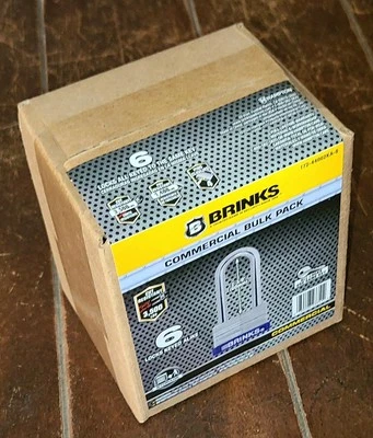 Candados comerciales a granel Brinks 6pk -Cerraduras con llave por igual- Artículo #172-44002KA-6 Foto 1 de 3