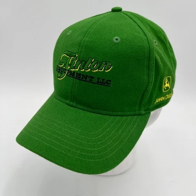 John Deere Finton Equipment LLC 绿帽全新带标签可调节肩带帽 OSFA — 第 1/4 张图片