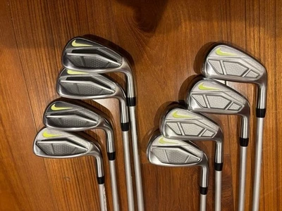 USED Nike VAPOR SPEED Iron Wedge #5-9,pw,aw,sw 8pcs Set Graphite Shaft  R-Flex - Image 1 of 4