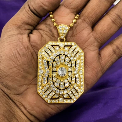 Collar HSN Paula Abdul FYG Colgante Hilo Cristal Tono Dorado 28" Foto 1 de 4