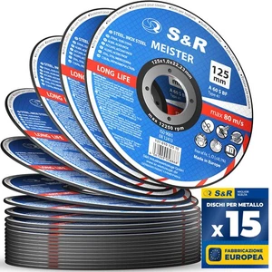 Dischi Mole Da Taglio Ferro Metallo e Acciaio Inox Per Smerigliatrice (125x1 mm) - Foto 1 di 12