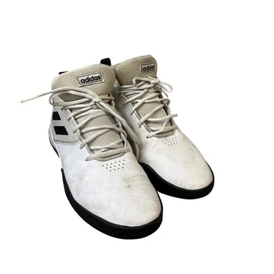 Adidas Basketball Shoes Mens Size 11 White Black Cloudfoam Adiwear Mid Top - Image 1 of 4