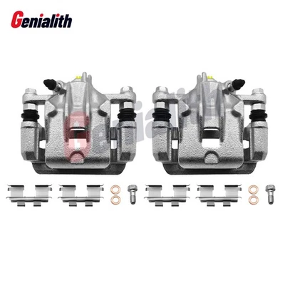 Pair Rear Brake Calipers w/ Bracket For 2007 2008 2009 2010 Hyundai Elantra l4 Foto 1 de 4