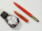SALE POKY F850 fountain pen RED barrel + FREE 20ml bottle ink RED colour
