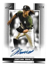 2019 Leaf Perfect Game Auto Jonathan Ramallo  /50   BA-JR2 All-American Classic