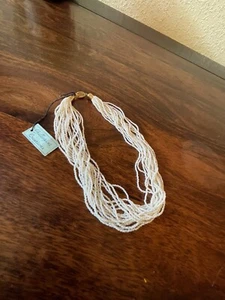 Gallopini Venetian Bead Necklace Choker multi strand 17" Made In Italy NWT - Picture 1 of 3