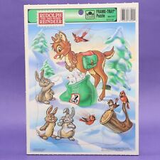 Rudolph the Red Nosed Reindeer Frame Tray Puzzle by Golden Vintage 1993 Complete