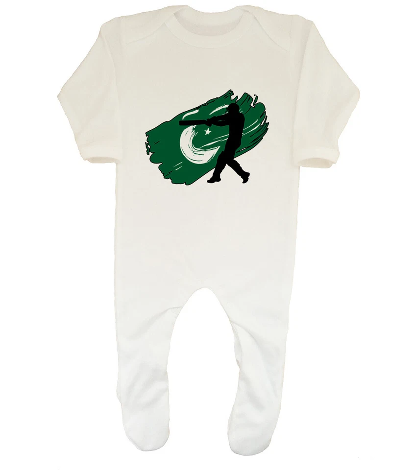 BABY ORIGINALS Pakistan Cricket Boys Girls Baby Sleepsuit Romper