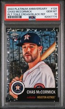 2022 TOPPS CHROME PLATINUM CHAS MCCORMICK RC 6/10 BLACK TOILE REF PSA 10 GEM MT