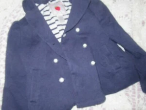 euc Janie and Jack navy nautical look jacket girl 6 free ship USA - Picture 1 of 2
