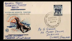 AAT 1961 BRIEF MIT SPEZIELLEM CANBERRA STEMPEL REF166 - Bild 1 von 1