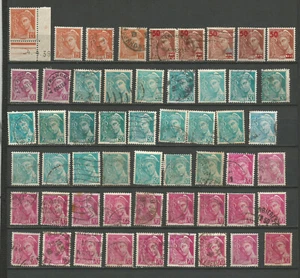 1938/41 France Type Mercure 54 timbres avec variété nuance & autres/T7672 - Picture 1 of 1