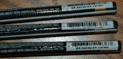 3X Avon True Color Glimmersticks Diamonds Eye Liner 24 Karat .28g Each   - Image 1 of 4