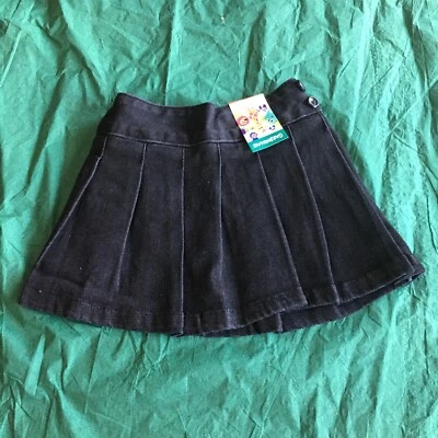 Nuevo pantalón corto de mezclilla negro tejido 2T Garannimals para niñas pequeñas Foto 1 de 4