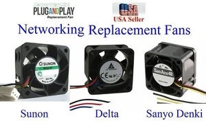 2x Quiet Version Replacement Fan for Zyxel NSW100-10P 12~18dBA Noise - Picture 1 of 5