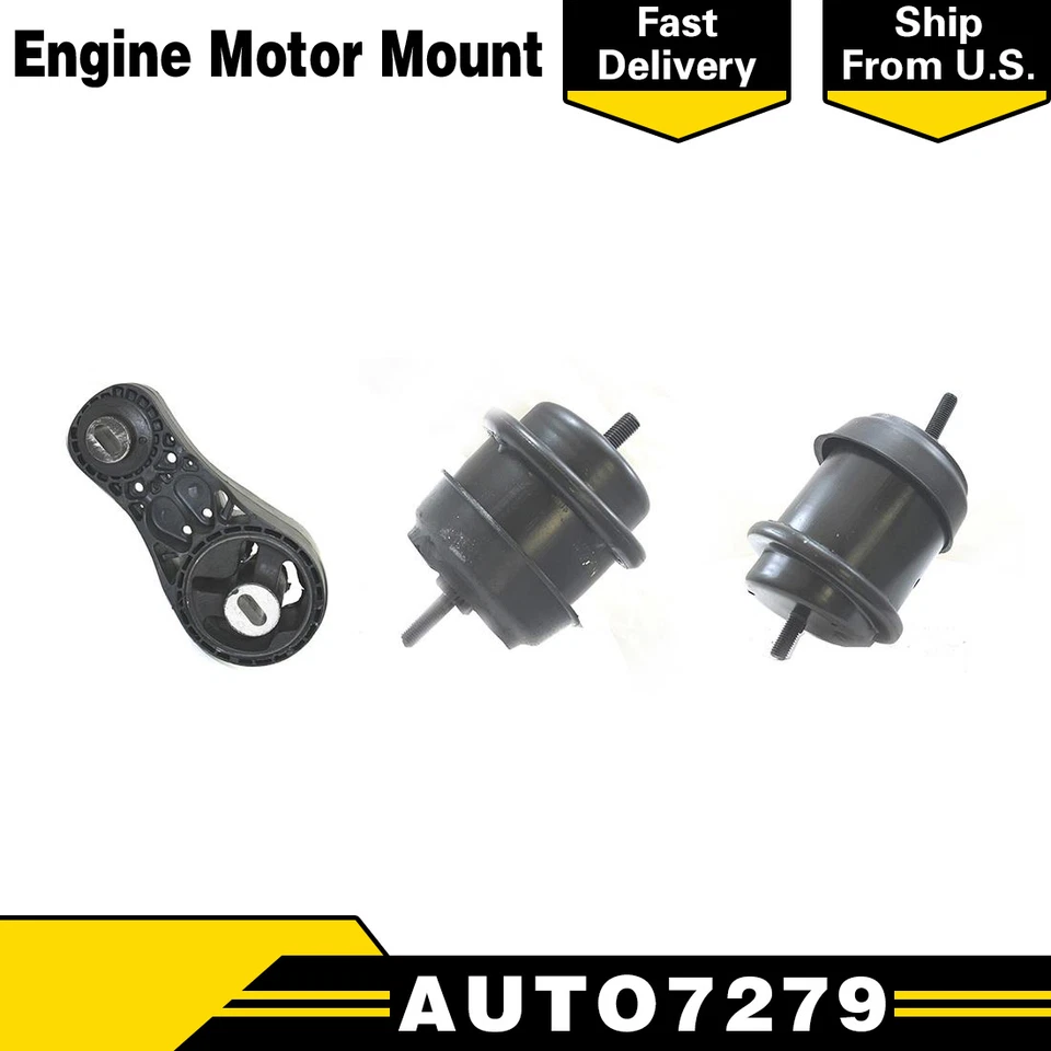 Juego de 3 montaje de motor DEA para Buick Enclave V6 2009-2017 3,6 L Foto 1 de 4