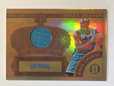 Emeka Okafor 2011 Panini Gold Standard Gold Crowns Used Jersey Card #17 063/249