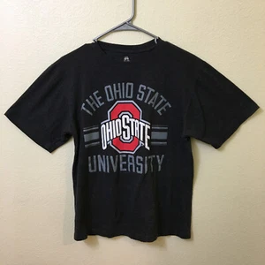 Ohio State University Buckeye Graphic T Shirt Mens Size Medium Black Tee - Picture 1 of 9